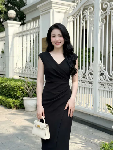 Đầm Body Xếp Ly Eo Thanh Lịch